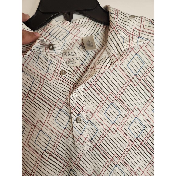 Tehama Golf Pro Polo Shirt Adult M Hang' Em Dry Performance Moisture Dri Fit - Picture 4 of 6